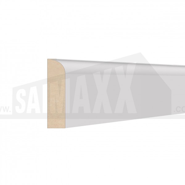 Bullnose Skirting/Architrave White Primed MDF Per Piece