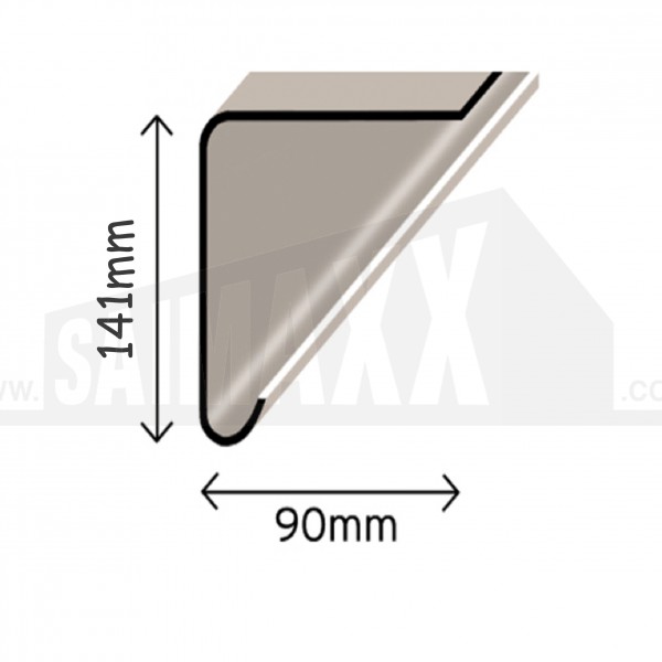 GRP Trim 3m - A250 Fascia LARGE Drip Trim