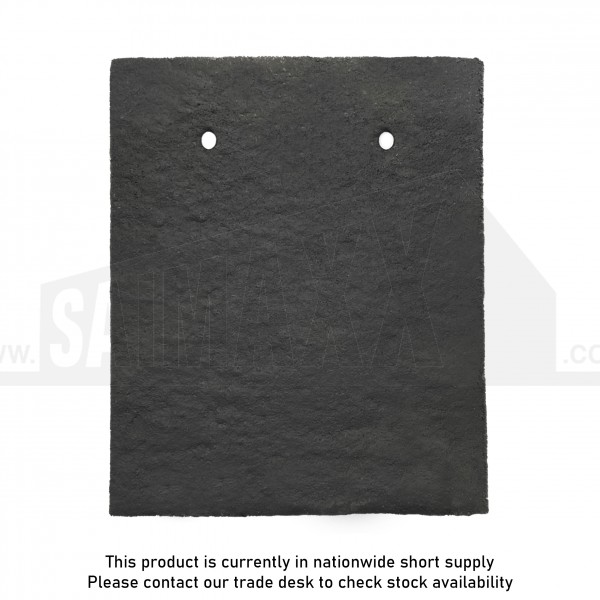 Marley Plain Eaves Half Concrete Roof Tile 8x6.5" Smooth Grey (Smooth Finish)