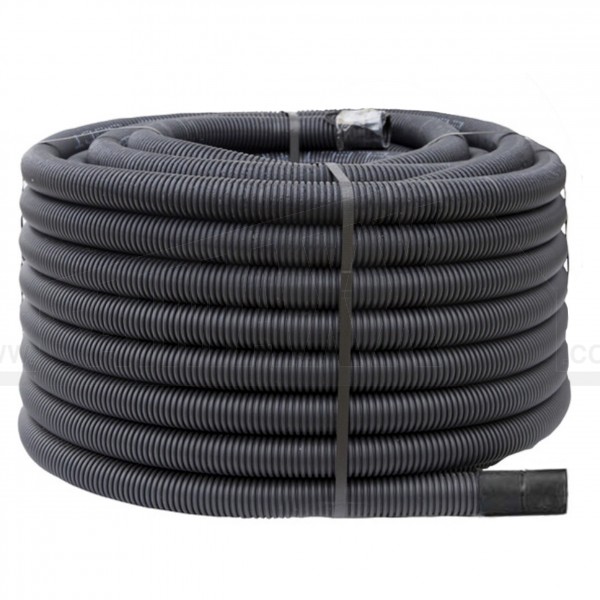 Twinwall Ducting BLACK (Electrics) 63mm Outer Diameter x 50m Roll