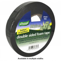 Ultratape Rhino Double Sided FOAM Tape Roll 19mm x 10m