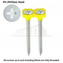 Collated Twin Threaded Drywall Screws Zinc Plated (Fine Thread)