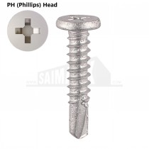 Timco Phillips Low Profile Pancake Self Drilling Screws Grey Ruspert Coating