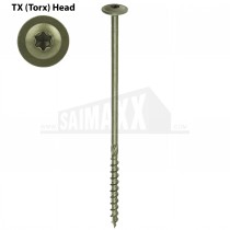 Timco In-Dex Screws WAFER head Green Finish
