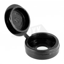 TimPack Small Hinged Cover Cap BLACK 100pc - For 3.0 to 4.5mm Screws