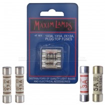 Household Plugtop Fuses 4pc Carded Assorted (2x13a, 1x5a & 1x3a)