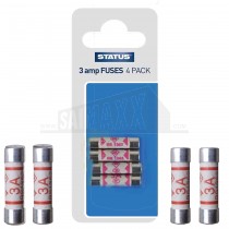 Status Household Plugtop Fuses 4pc Carded 3amp Only