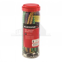 Blackspur 10pc ASSORTED Bungee Cords (SOLD IN TUBE)
