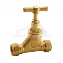 Brass Stopcock 15mm x 15mm (Copper to Copper)