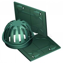 Manthorpe Smart Drain Domestic Drain Channel STOPEND Pair with Leaf Trap