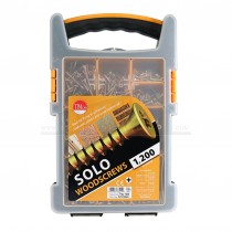Timco Solo Woodscrews Mixed Tray 1200pcs