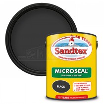 Sandtex Ultra Smooth Masonry Paint BLACK 5 Litre