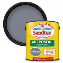 Sandtex Ultra Smooth Masonry Paint VERMONT (Dark) GREY 5 Litre