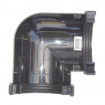 Halfround Gutter 90 degree Angle Black