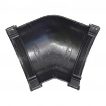 Halfround Gutter 135 degree (45 degree) Angle Black