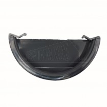 Halfround Gutter External Stopend Black