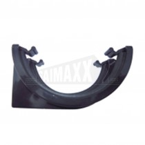 Halfround Gutter Union (Straight Joint) Bracket Black