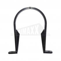 Round 68mm Downpipe Pipe Clip Black