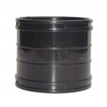 110mm Solvent Black Coupling (Straight Joint)