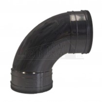 110mm Solvent Black Bend 92.5 deg Double Socket