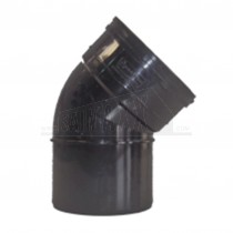 110mm Solvent Black Bend 45 degree Single Socket