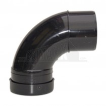 110mm Pushfit Black 90 Deg Bend Single Socket