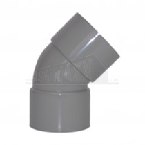 32mm 45 Deg Bend Solvent Grey Each