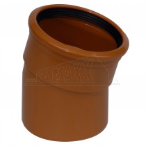 Underground 160mm 15 degree Bend Single Socket
