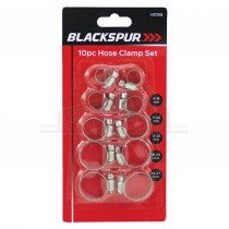Blackspur 10pc Hose Clamp Set