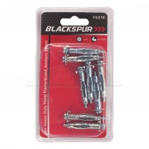 Blackspur 8pc Heavy Duty Metal Plasterboard Cavity Anchors 38mm