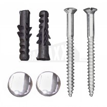 JCP Toilet Pan Fixings M8 x 40mm (Pair) with Chromed Caps
