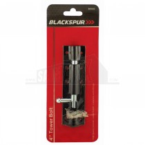 Blackspur Tower Bolt 4" Black Finish