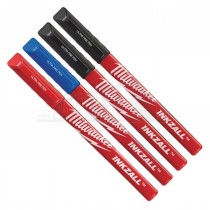 Milwaukee Inkzall™ Fine Point Markers 4pc MIXED COLOURS Pack