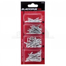 Blackspur 80pc Assorted Rivets Set