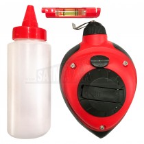 Amtech 30m Line Marker Set with Chalk & Line-Level