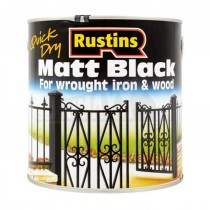 Rustins Black Matt Paint 2.5L