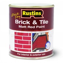 Rustins Brick & Tile Red Paint 500ml