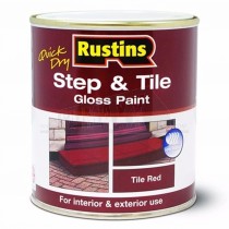 Rustins Step & Tile Red gloss Paint 500ml