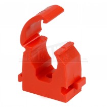 Talon Red Hot Water Identification Hinged Pipe Clip 20pc