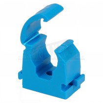 19-21mm Talon Light Blue MDPE Identification Hinged Pipe Clip 20pc Pack