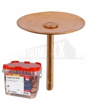 Copper Disc ( Roofing ) Rivets 20mm x 1.5mm - 1000pc Tub