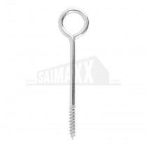 Timco Vine Eyes (Overall 100mm long) Silver Zinc Finish 2pc