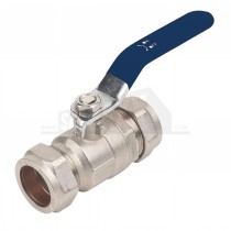15mm BLUE Handle Lever Valve