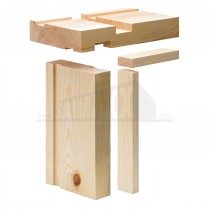 FIRE door Lining 38x150mm & Stops & 15mm Groove 6" (30/33") Finish 30x144mm