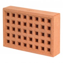 Terracotta RED Clay Airbrick 215 x 140mm (9x6" approx Two Bricks Size)