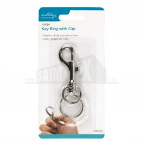 Ashley Large (Metal) Key Ring with Clip