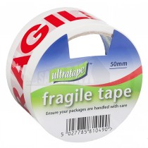 Printed Self Adhesive Tape 50mm x 66m "FRAGILE"