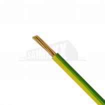 Green & Yellow Earth Wire 6491X - 6mm x 50m Roll