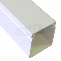 Trunking No Adhesive White PVC 3m