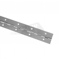 Continuous Piano Hinge 1.8m Nickel Plated Silver Finish